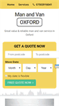 Mobile Screenshot of manandvanoxford.co.uk